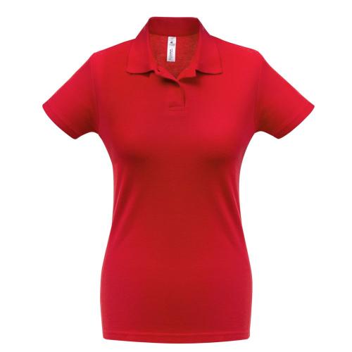 Рубашка поло женская ID.001 красная, размер XL