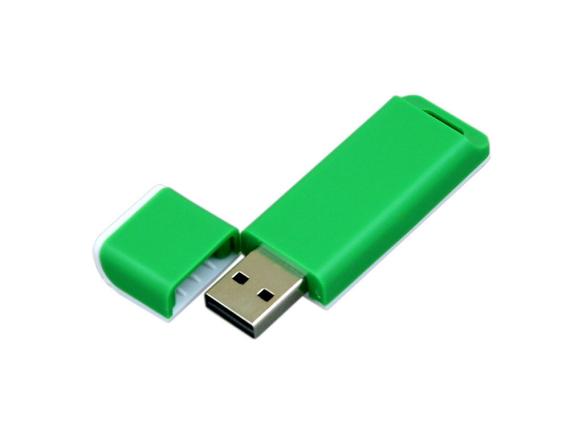 USB 2.0- флешка на 8 Гб с оригинальным двухцветным корпусом