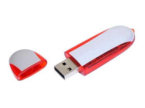 USB 3.0- флешка промо на 32 Гб овальной формы