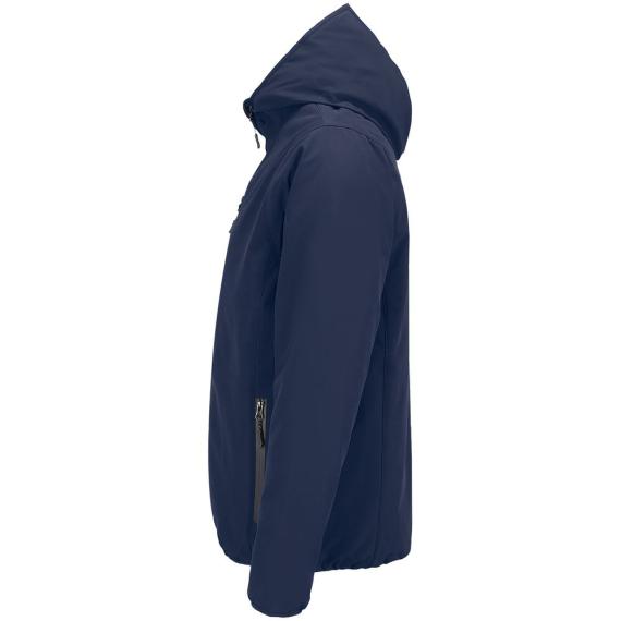 Куртка софтшелл с капюшоном мужская Falcon Men, синяя, размер XXL