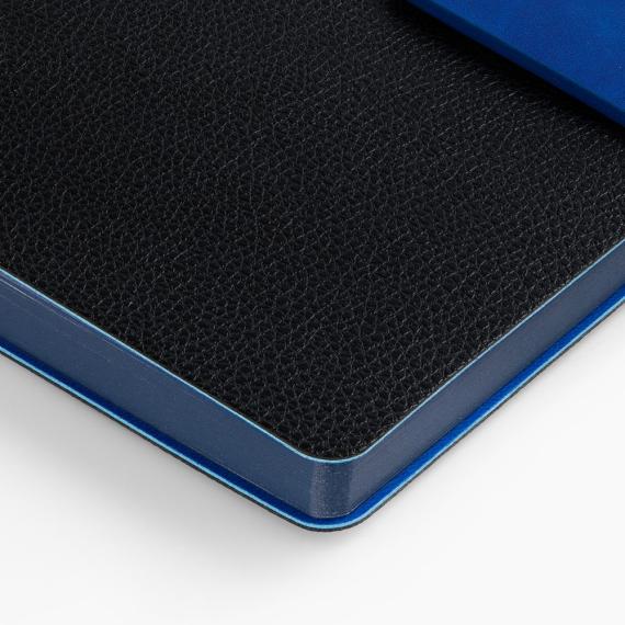 Ежедневник Boom, недатированный, черный c ярко-синий