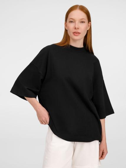 Футболка оверсайз унисекс T9, черная, размер XL/XXL