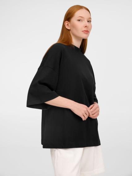 Футболка оверсайз унисекс T9, черная, размер XL/XXL