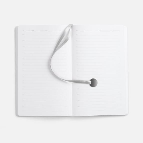 Ежедневник Waltz, недатированный, серебристый