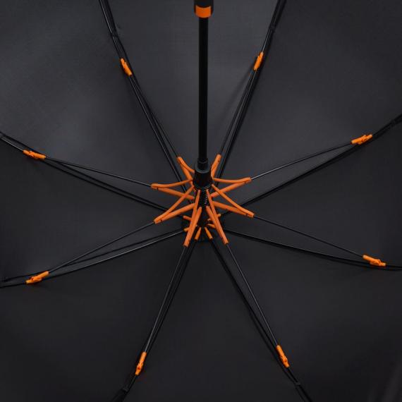 Зонт-трость Hidecolor с цветными спицами, оранжевый