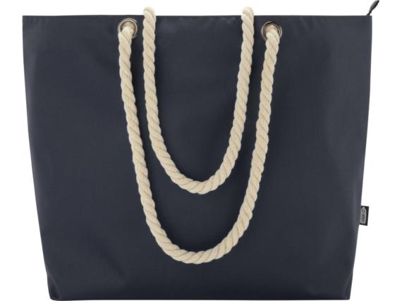 Пляжная сумка-холодильник Panama GRS из переработанных материалов с ручками-шнурками