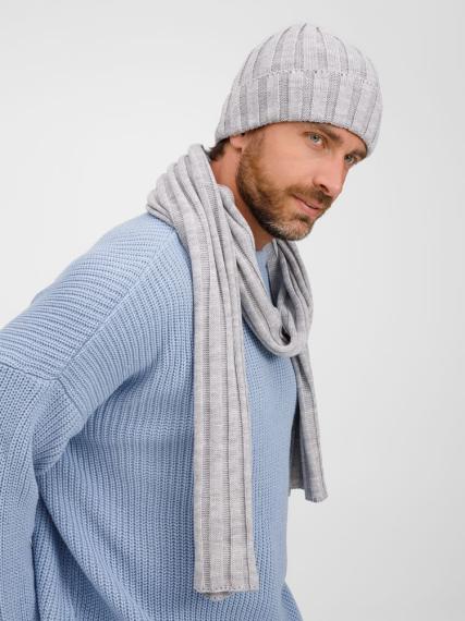 Шарф Metelitsa, серебристо-серый меланж