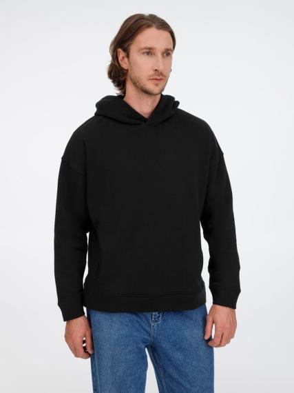 Худи оверсайз унисекс Tolla, черное, размер XL/2XL