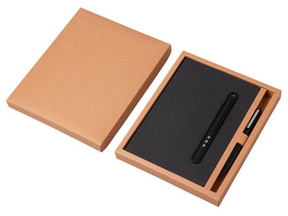 Блокнот А5 «NotaBene» с металлической шариковой ручкой и подставкой для телефона