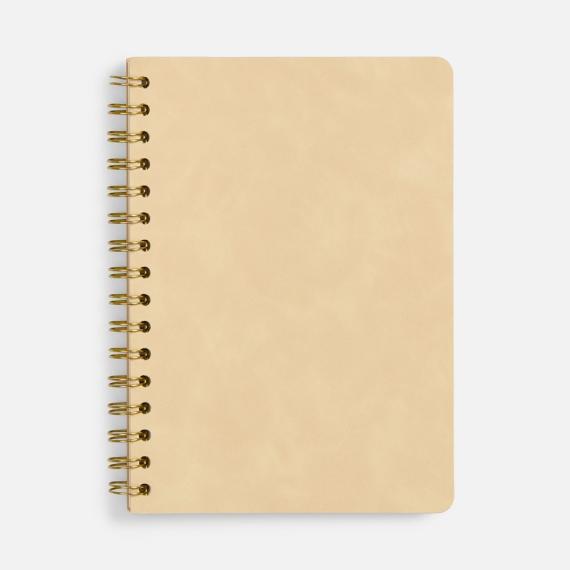 Ежедневник Spiral, недатированный, бежевый
