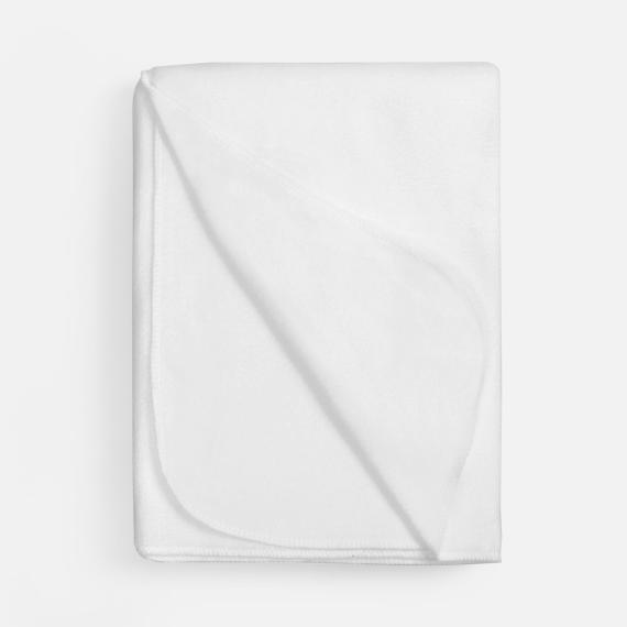 Флисовый плед Warm&Peace XL, белый