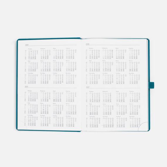 Ежедневник Favor, недатированный, бирюзовый
