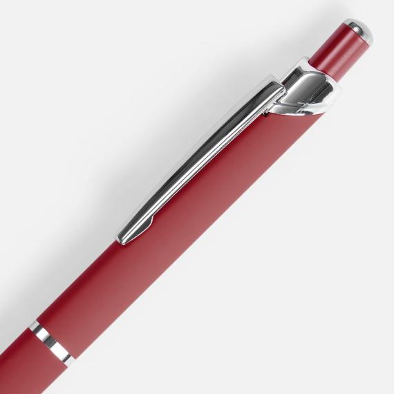 Ручка шариковая Chromos Soft Touch, красная