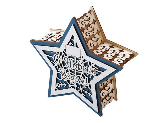 Шкатулка из фанеры в виде звезды «Asteris»