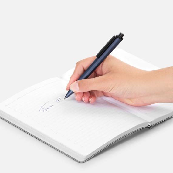 Ручка шариковая Informa, металлик, темно-синяя