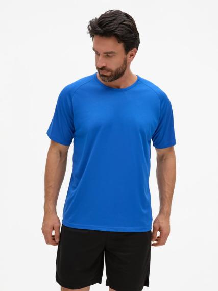 Футболка унисекс Sporty 140 ярко-синяя, размер XXs