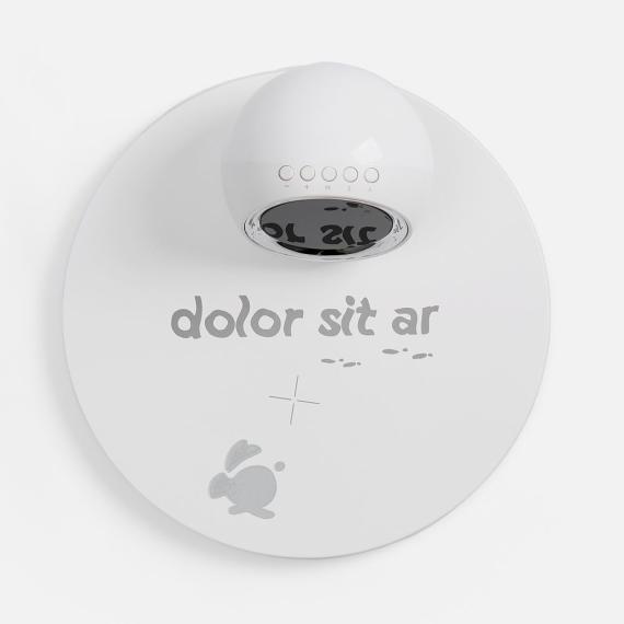 Станция беспроводной зарядки с часами и подсветкой GlobeBee, белая