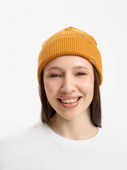 Шапка Ribelle, темно-желтая (горчичная)