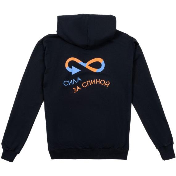 Толстовка с капюшоном Unit Kirenga черная, размер 4XL