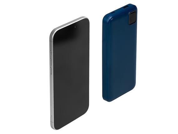 Внешний аккумулятор со встроенными кабелями «Фрэйм», 10000мач