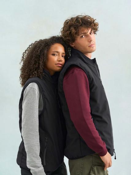 Жилет софтшелл унисекс Falcon BW, черный, размер XS