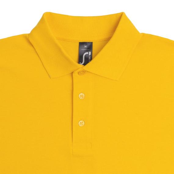 Рубашка поло мужская Summer 170 желтая, размер XS