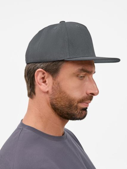 Бейсболка Epicore с прямым козырьком, серая