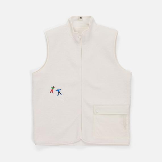 Жилет унисекс Oblako, молочно-белый, размер ХL/ХХL