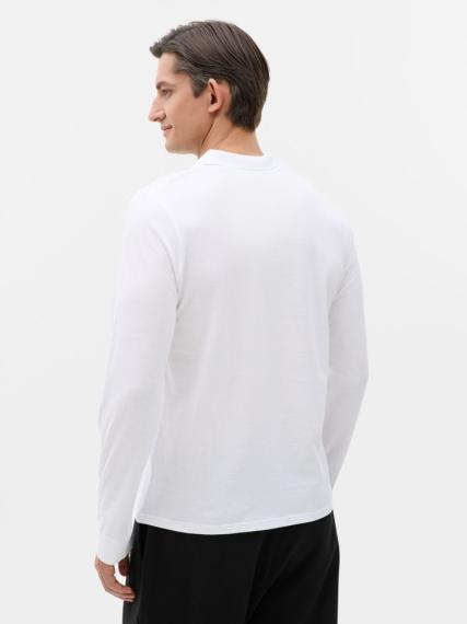 Рубашка поло мужская с длинным рукавом Perfect LSL Men белая, размер M