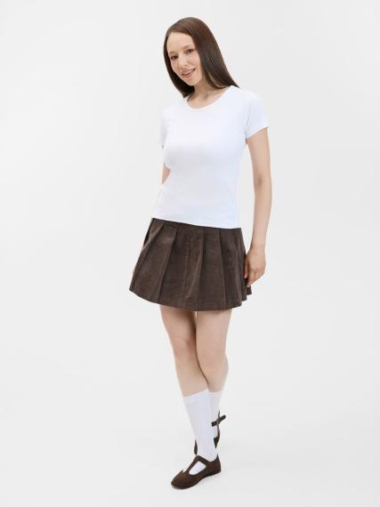 Футболка женская с круглым вырезом Lady 220 белая, размер M