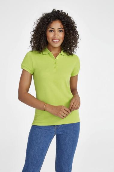 Рубашка поло женская People 210 желтая, размер XXL